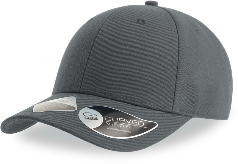 Atlantis Headwear Joshua 6 panelová baseballová kšiltovka 33.0109 dark grey