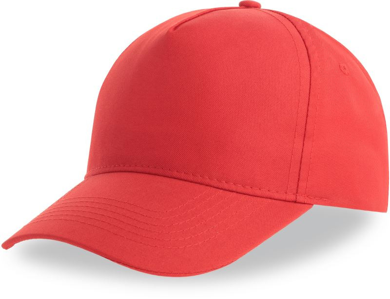 Atlantis Headwear Recy Five 5 panelová baseballová kšiltovka 33.0116 red