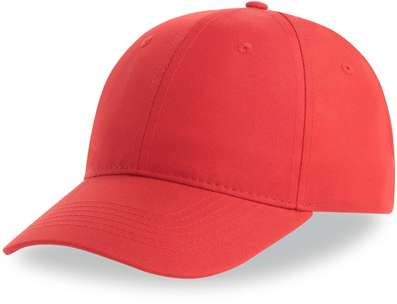 Atlantis Headwear Recy Six 6 panelová baseballová kšiltovka 33.0117 red