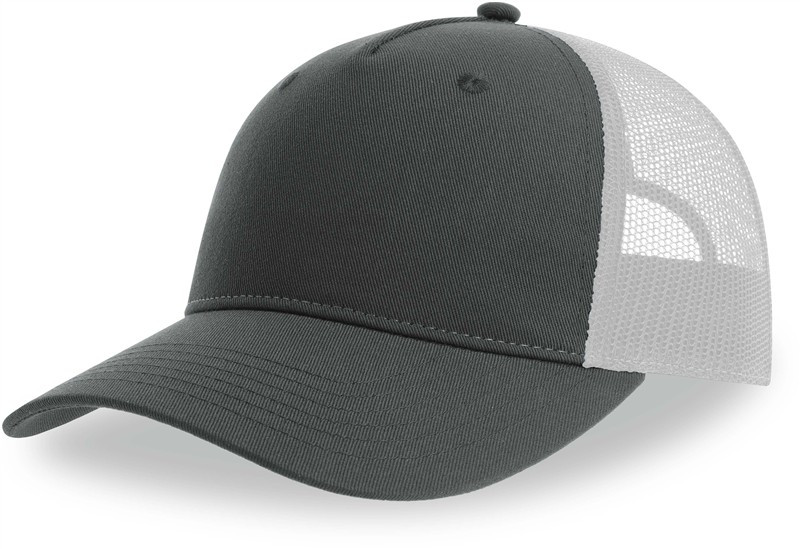 Atlantis Headwear Zion 5 panelová Trucker kšiltovka 33.0120 dark grey/white - Dámské oblečení doplňky klobouky a&nbsp;kšiltovky