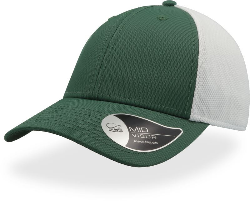 Atlantis Headwear Campus 6 panelová Trucker kšiltovka "Campus" 33.0141 bottle green/white - Dámské oblečení doplňky klobouky a&nbsp;kšiltovky