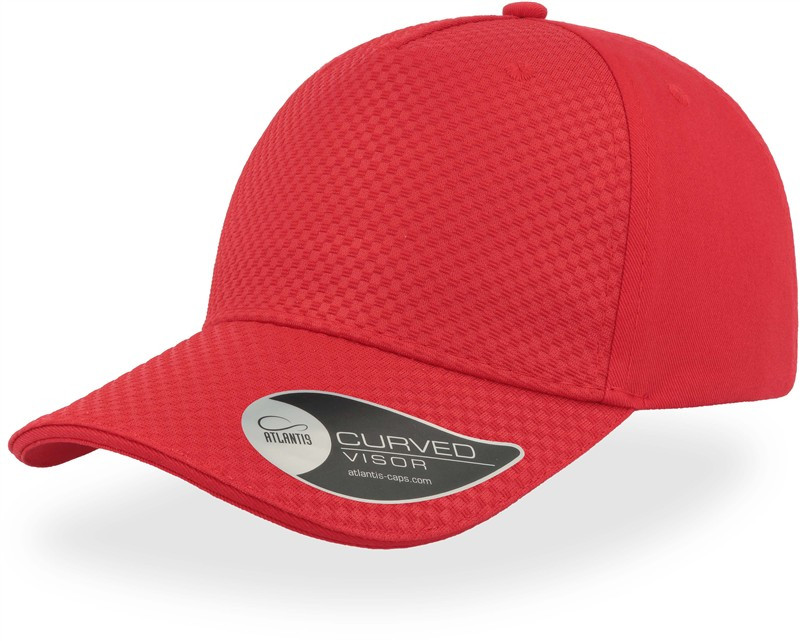 Atlantis Headwear Gear 5 panelová baseballová kšiltovka "Gear" 33.0165 red