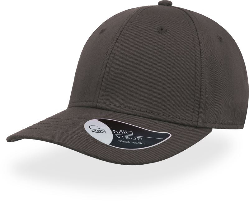 Atlantis Headwear Pitcher 6 panelová baseballová kšiltovka "Pitcher" 33.0189 dark grey