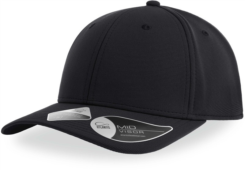 Atlantis Headwear Sand 6 panelová baseballová kšiltovka "Sand" 33.0200 black