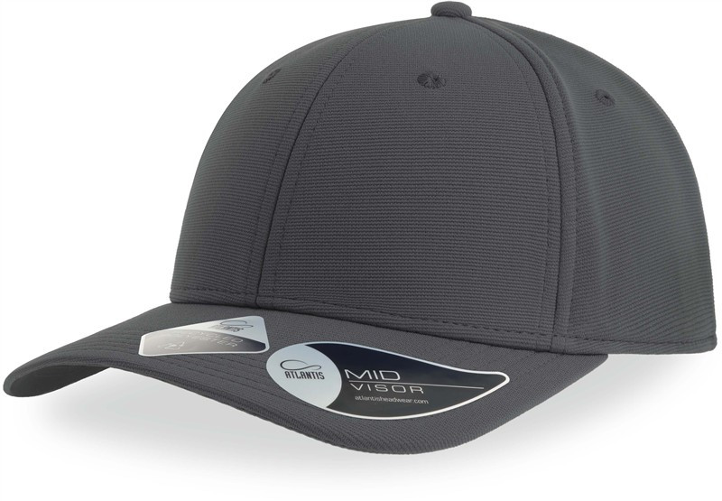 Atlantis Headwear Sand 6 panelová baseballová kšiltovka "Sand" 33.0200 dark grey