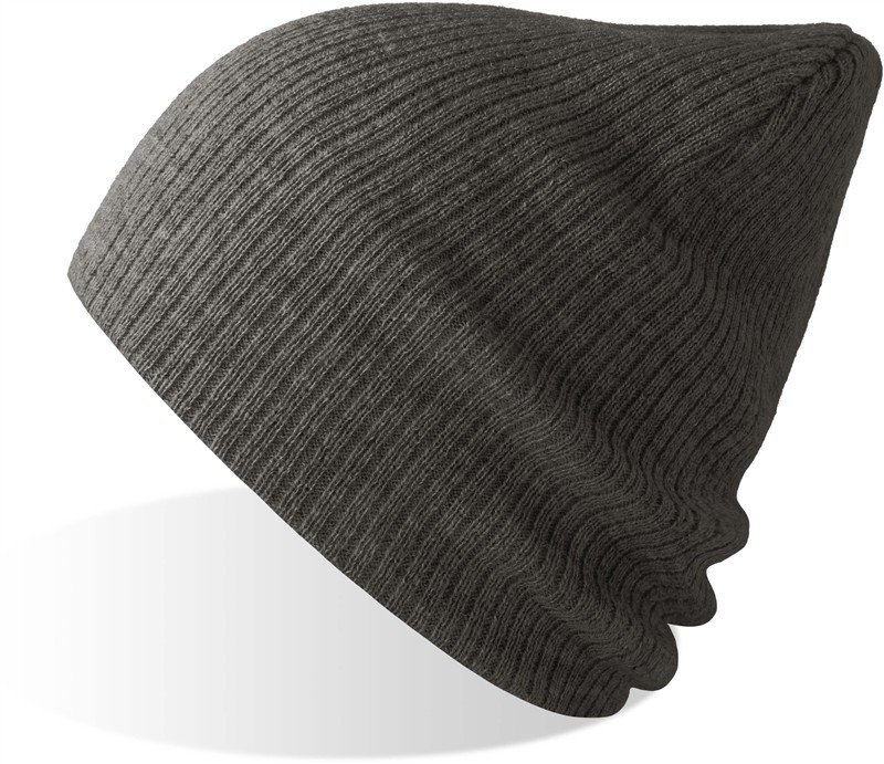 Atlantis Headwear Brad-S Pletená čepice 33.0222 dark grey melange - Dámské oblečení doplňky klobouky a&nbsp;kšiltovky