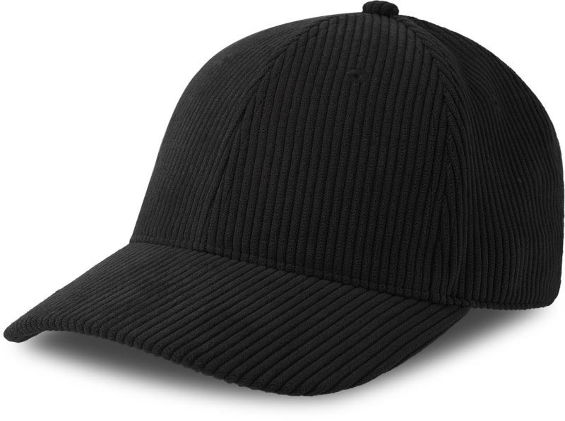 Atlantis Headwear Cordy-S 6 panelová manšestrová kšiltovka 33.0226 black