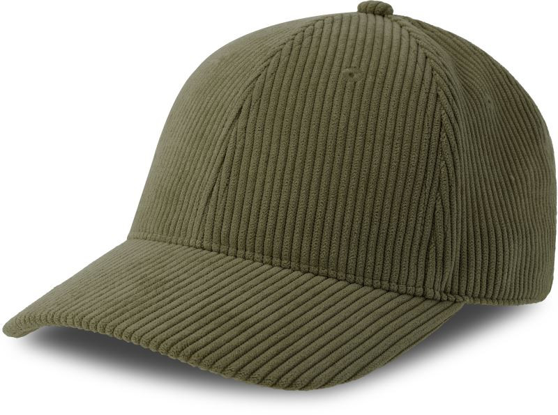 Atlantis Headwear Cordy-S 6 panelová manšestrová kšiltovka 33.0226 olive - Dámské oblečení doplňky klobouky a&nbsp;kšiltovky