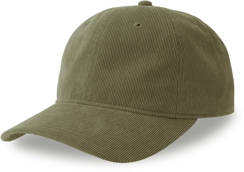 Atlantis Headwear Creep-S 6 panelová manšestrová kšiltovka 33.0227 olive