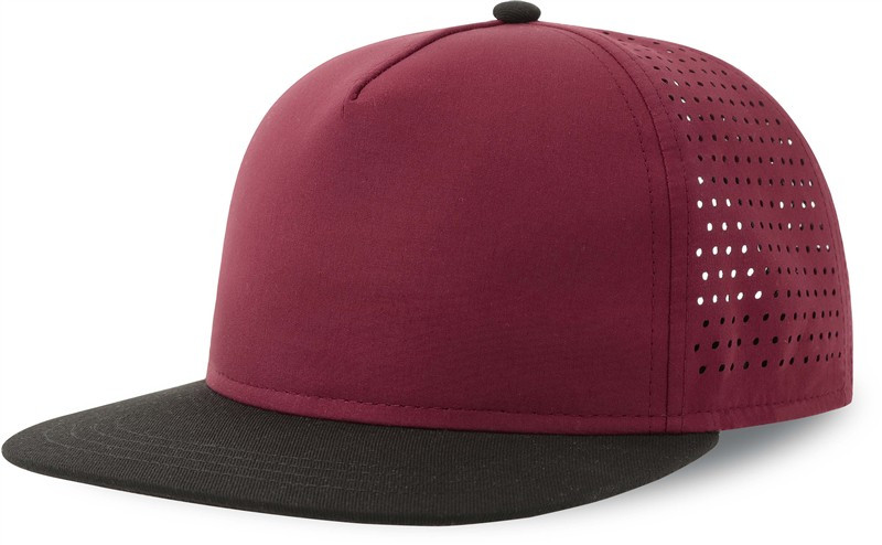 Atlantis Headwear Bank Five-S 5 panelová kšiltovka 33.0232 burgundy/black