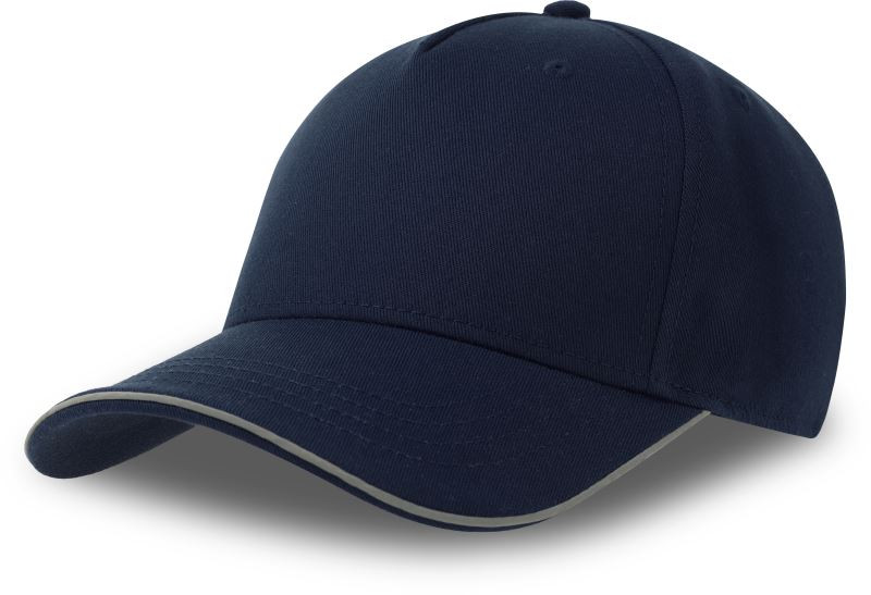 Atlantis Headwear Reflect-S 5 panelová baseballová kšiltovka 33.0254 navy