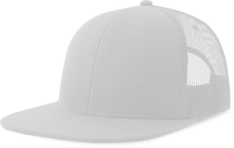 Atlantis Headwear Snap Mesh-S 6 panelová Trucker kšiltovka 33.0257 white/white - Dámské oblečení doplňky klobouky a&nbsp;kšiltovky