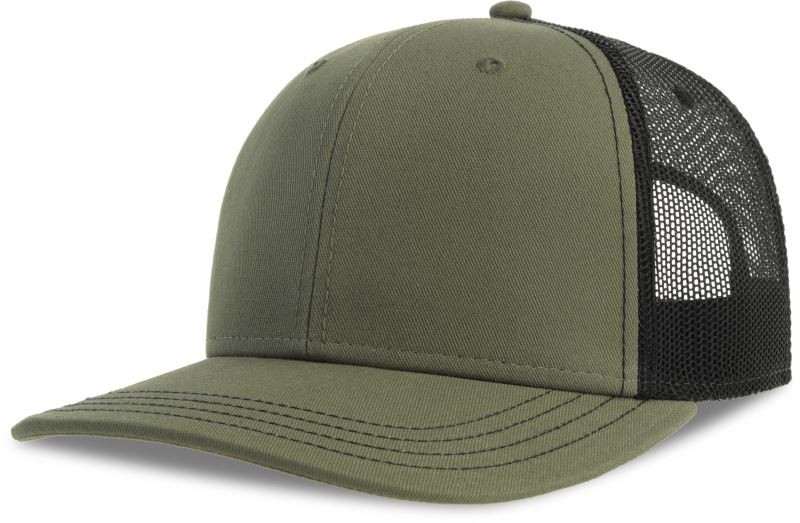 Atlantis Headwear Sonic-S 6 panelová Trucker kšiltovka 33.0259 olive/black