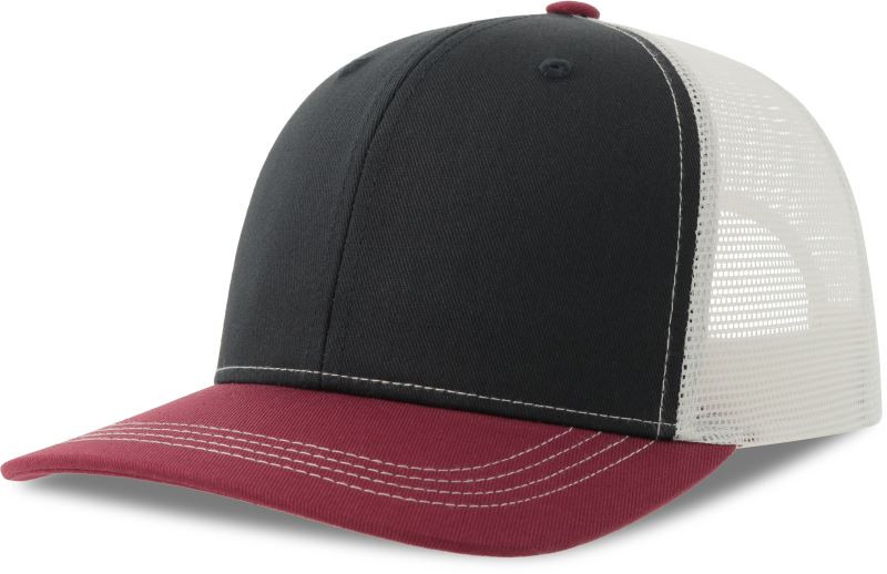 Atlantis Headwear Sonic-S 6 panelová Trucker kšiltovka 33.0259 navy/cardinal/white