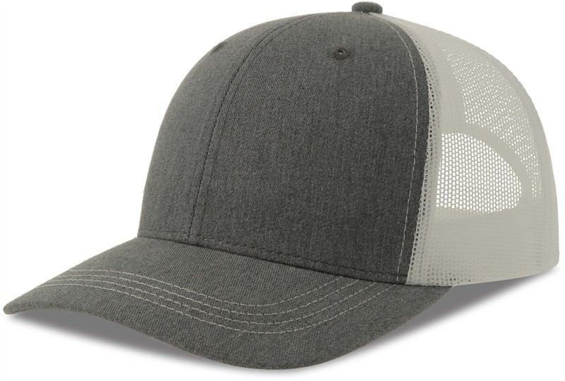 Atlantis Headwear Sonic-S 6 panelová Trucker kšiltovka 33.0259 grey melange/white