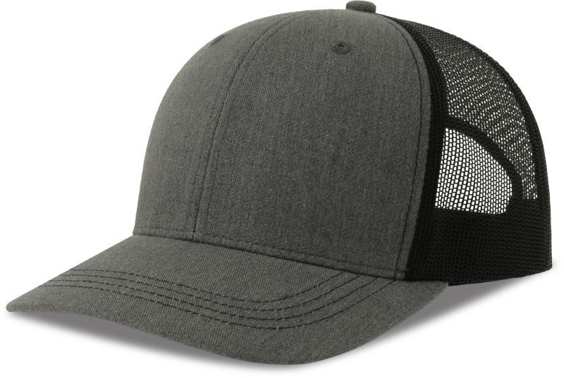 Atlantis Headwear Sonic-S 6 panelová Trucker kšiltovka 33.0259 grey melange/black - Dámské oblečení doplňky klobouky a&nbsp;kšiltovky