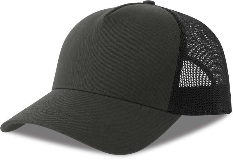 Atlantis Headwear Rapper Cotton-S 5 panelová Trucker kšiltovka 33.0260 dark grey/black - Dámské oblečení doplňky klobouky a&nbsp;kšiltovky
