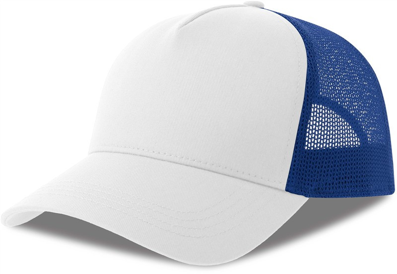 Atlantis Headwear Rapper Cotton-S 5 panelová Trucker kšiltovka 33.0260 white/royal
