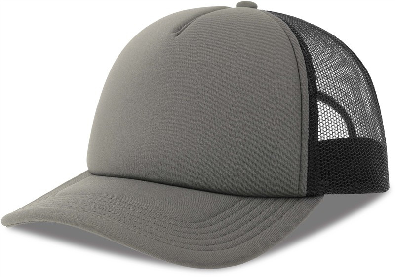 Atlantis Headwear Rapper-S 5 panelová Trucker kšiltovka 33.0262 dark grey/black