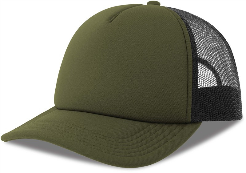 Atlantis Headwear Rapper-S 5 panelová Trucker kšiltovka 33.0262 olive/black - Dámské oblečení doplňky klobouky a&nbsp;kšiltovky