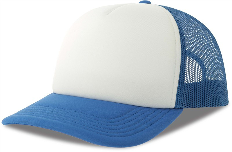 Atlantis Headwear Rapper-S 5 panelová Trucker kšiltovka 33.0262 white/royal