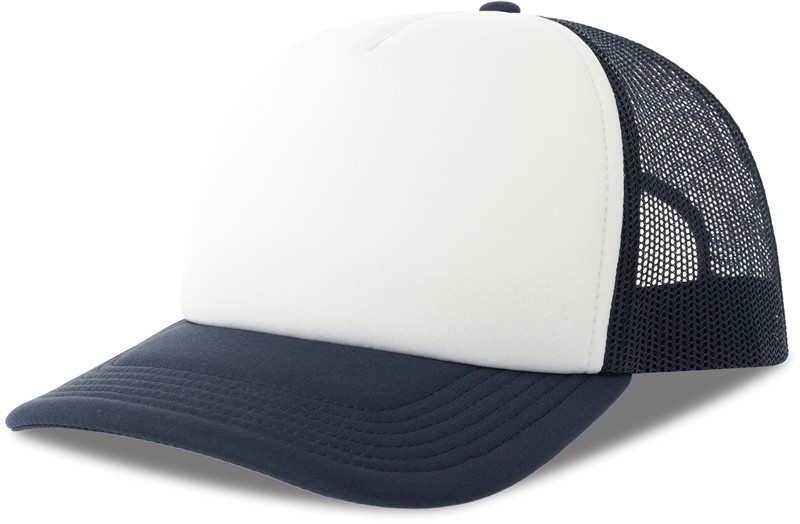 Atlantis Headwear Rapper-S 5 panelová Trucker kšiltovka 33.0262 white/navy