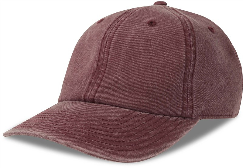 Atlantis Headwear Digg-S 6 panelová vintage kšiltovka 33.0265 burgundy - Dámské oblečení doplňky klobouky a&nbsp;kšiltovky
