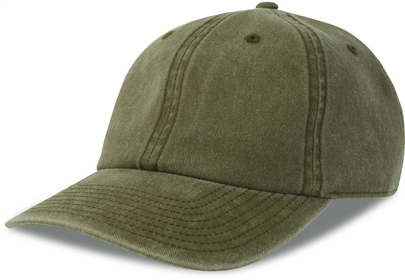 Atlantis Headwear Digg-S 6 panelová vintage kšiltovka 33.0265 olive - Dámské oblečení doplňky klobouky a&nbsp;kšiltovky