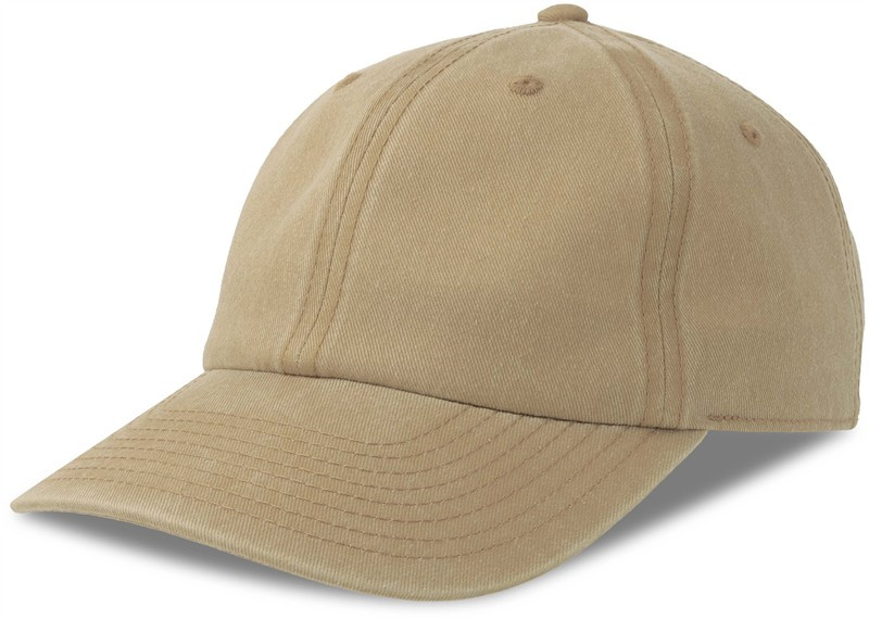 Atlantis Headwear Digg-S 6 panelová vintage kšiltovka 33.0265 khaki - Dámské oblečení doplňky klobouky a&nbsp;kšiltovky