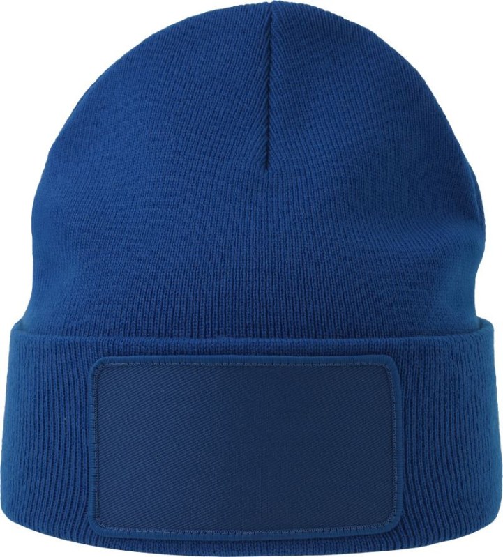 Atlantis Headwear Wind-S Patch Pletená čepice patch 33.0293 royal - Dámské oblečení doplňky klobouky a&nbsp;kšiltovky