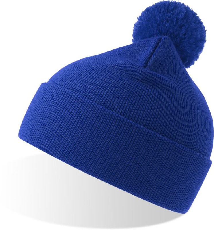Atlantis Headwear Wind-S Pompom Pletená čepice s bambulí 33.0294 royal