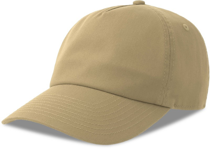 Atlantis Headwear Dad Hat-S Five 5 panelová baseballová kšiltovka 33.0297 khaki