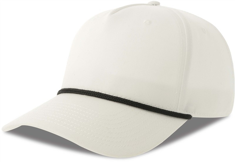 Atlantis Headwear Paka 5 panelová baseballová kšiltovka 33.0298 white/black