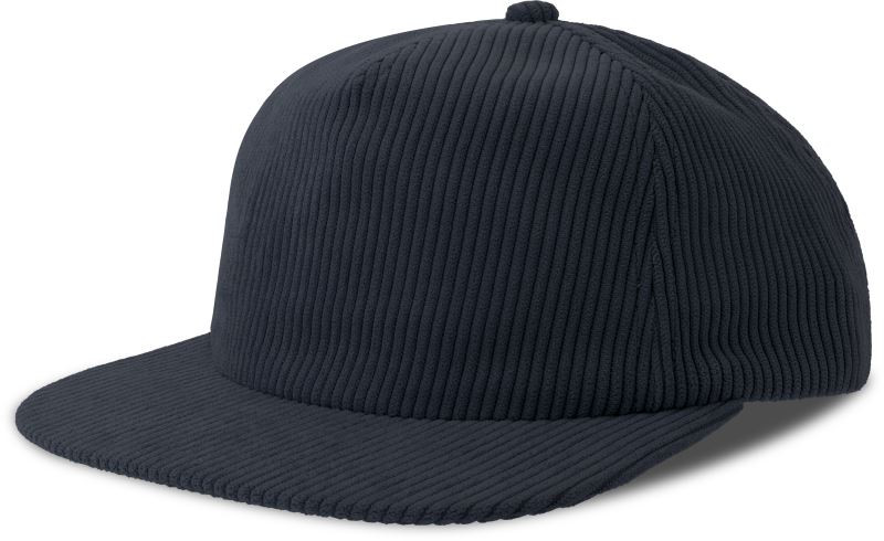 Atlantis Headwear Severny 5 panelová manšestrová kšiltovka 33.0307 navy - Dámské oblečení doplňky klobouky a&nbsp;kšiltovky