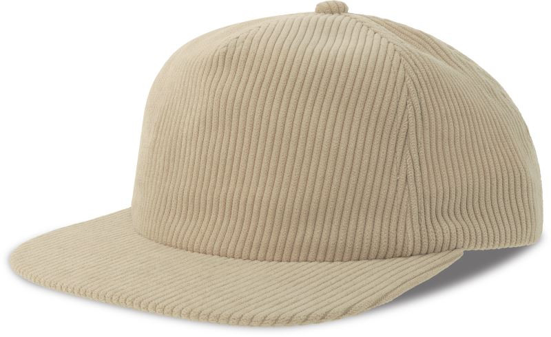 Atlantis Headwear Severny 5 panelová manšestrová kšiltovka 33.0307 stone