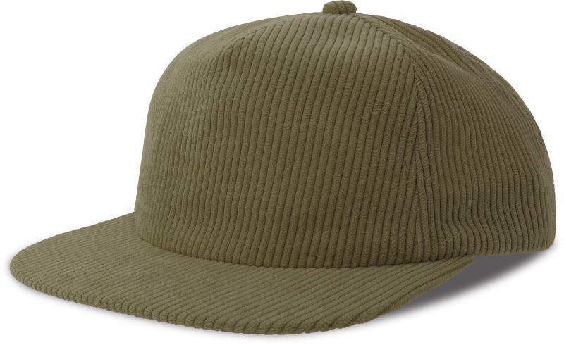 Atlantis Headwear Severny 5 panelová manšestrová kšiltovka 33.0307 olive
