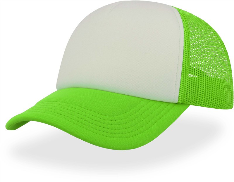 Atlantis Headwear Rapper 5 panelová síťovaná kšiltovka 33.2070 green fluo
