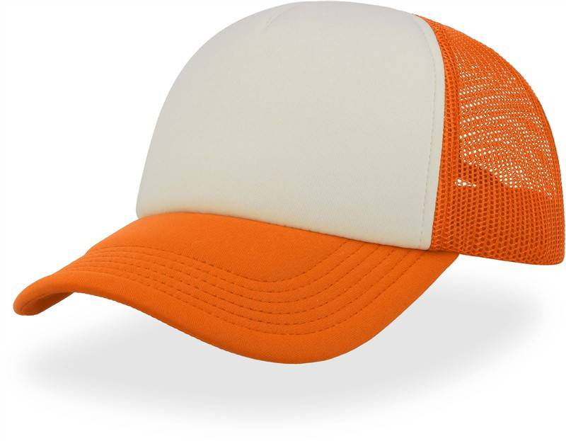 Atlantis Headwear Rapper 5 panelová síťovaná kšiltovka 33.2070 orange fluo