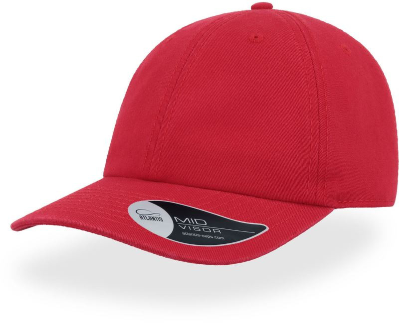 Atlantis Headwear Dad Hat 6 panelová baseballová kšiltovka "Dad Hat" 33.4030 red
