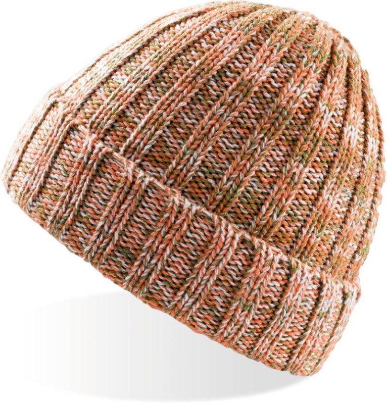 Atlantis Headwear Harlem Melírovaná pletená čepice 33.4060 orange