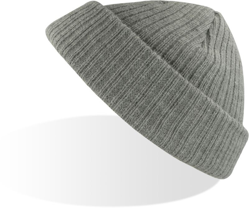 Atlantis Headwear Docker Melanžová pletená čepice "Docker" 33.7070 grey melange
