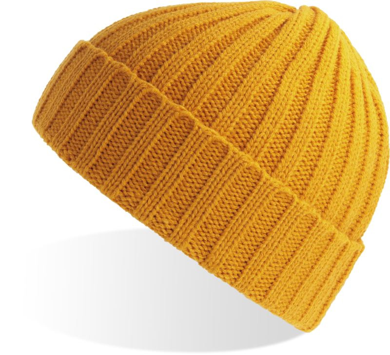 Atlantis Headwear Shore Pletená čepice "Shore" 33.7080 mustard - Dámské oblečení doplňky klobouky a&nbsp;kšiltovky
