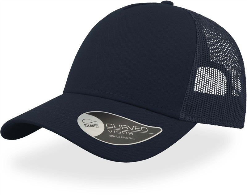 Atlantis Headwear Rapper Cotton 5 panelová Trucker kšiltovka "Rapper" 33.8020 navy/navy