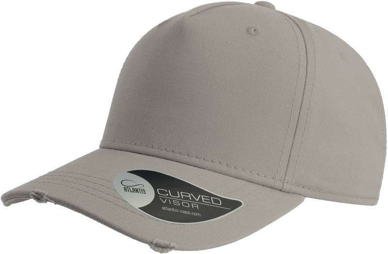 Atlantis Headwear Cargo 5 panelová kšiltovka "Cargo" 33.8030 grey - Dámské oblečení doplňky klobouky a&nbsp;kšiltovky