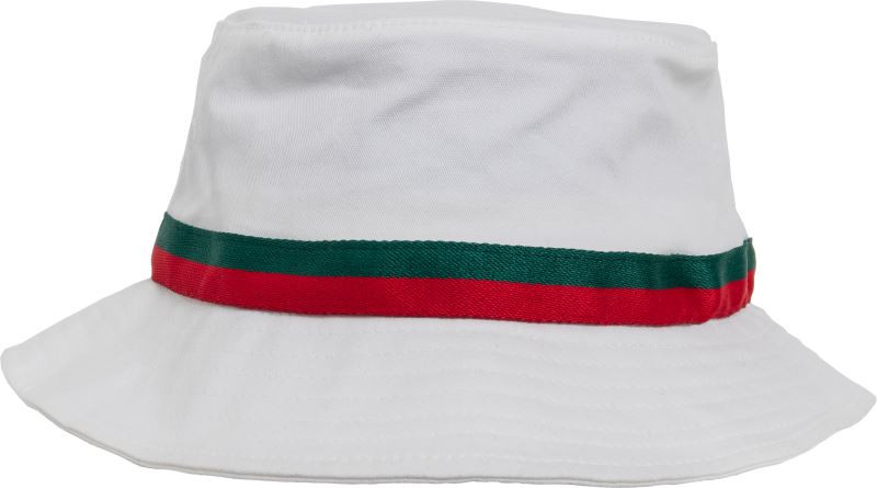 Flexfit 5003S Klobouk "Stripe" 55.003S white/fire red/green