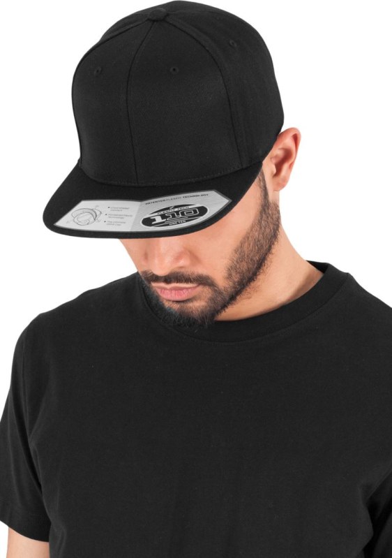 Flexfit 110 6 panelová kšiltovka "Fitted Snapback" 55.0110 black