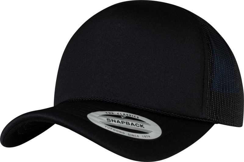 Flexfit 6005FC 5 panelová Trucker kšiltovka 55.05FC black/black/black