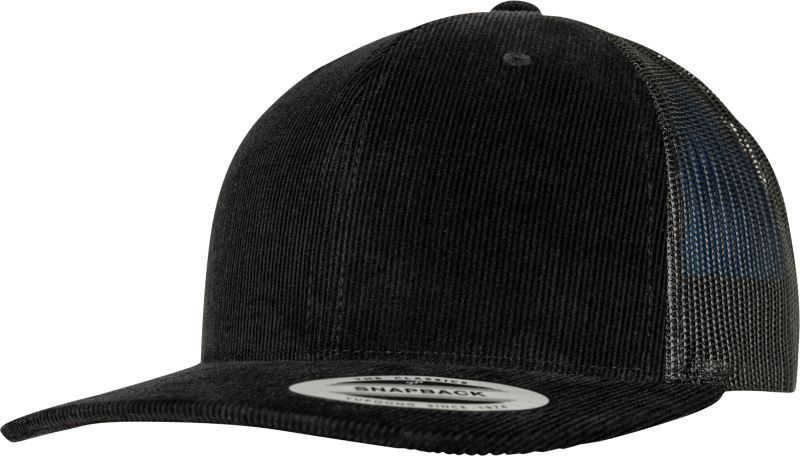 Flexfit 6606CT 6 panelová manšestrová kšiltovka 55.06CT black