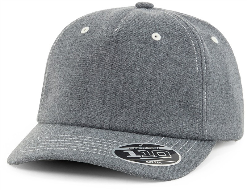 Flexfit 110UMW 5 panelová kšiltovka "Melton Wooly" 55.10MW heather charcoal