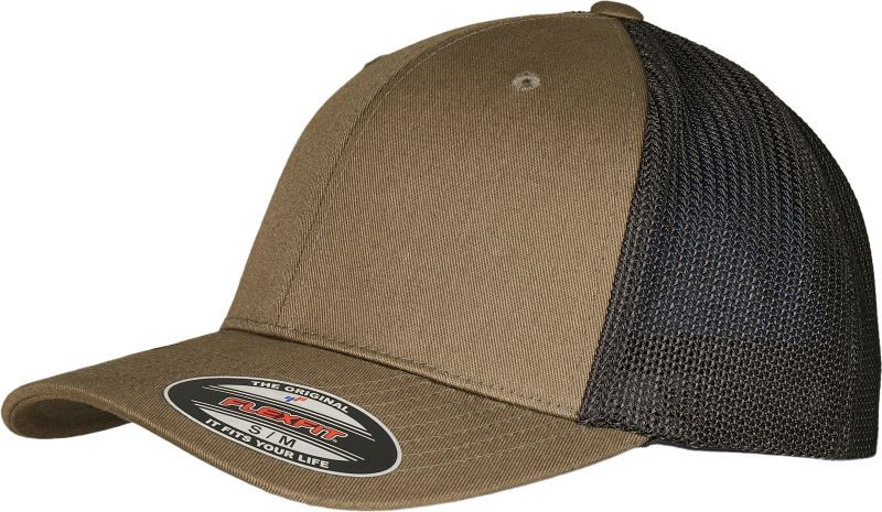 Flexfit 6511RM 6 panelová Trucker kšiltovka "Recycled" 55.11RM olive/black